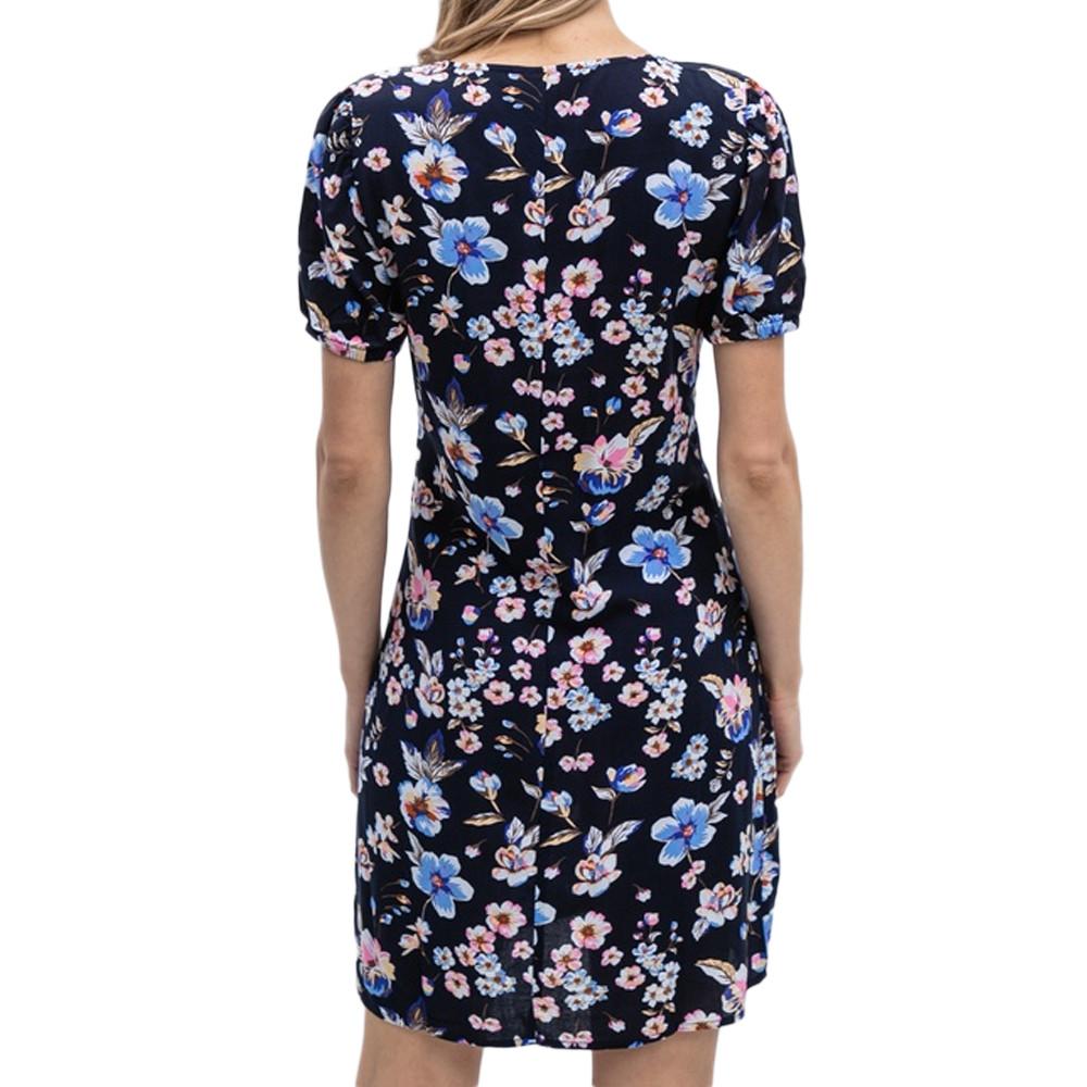 Robe Bleu à fleurs Femme Only Nova vue 2