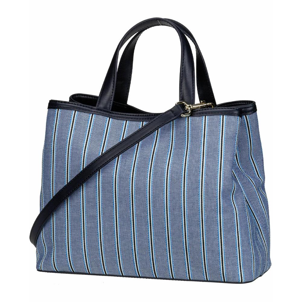 Sac à main imprimé rayé bleu TOMMY HILFIGER Spring Chic Satch vue 2