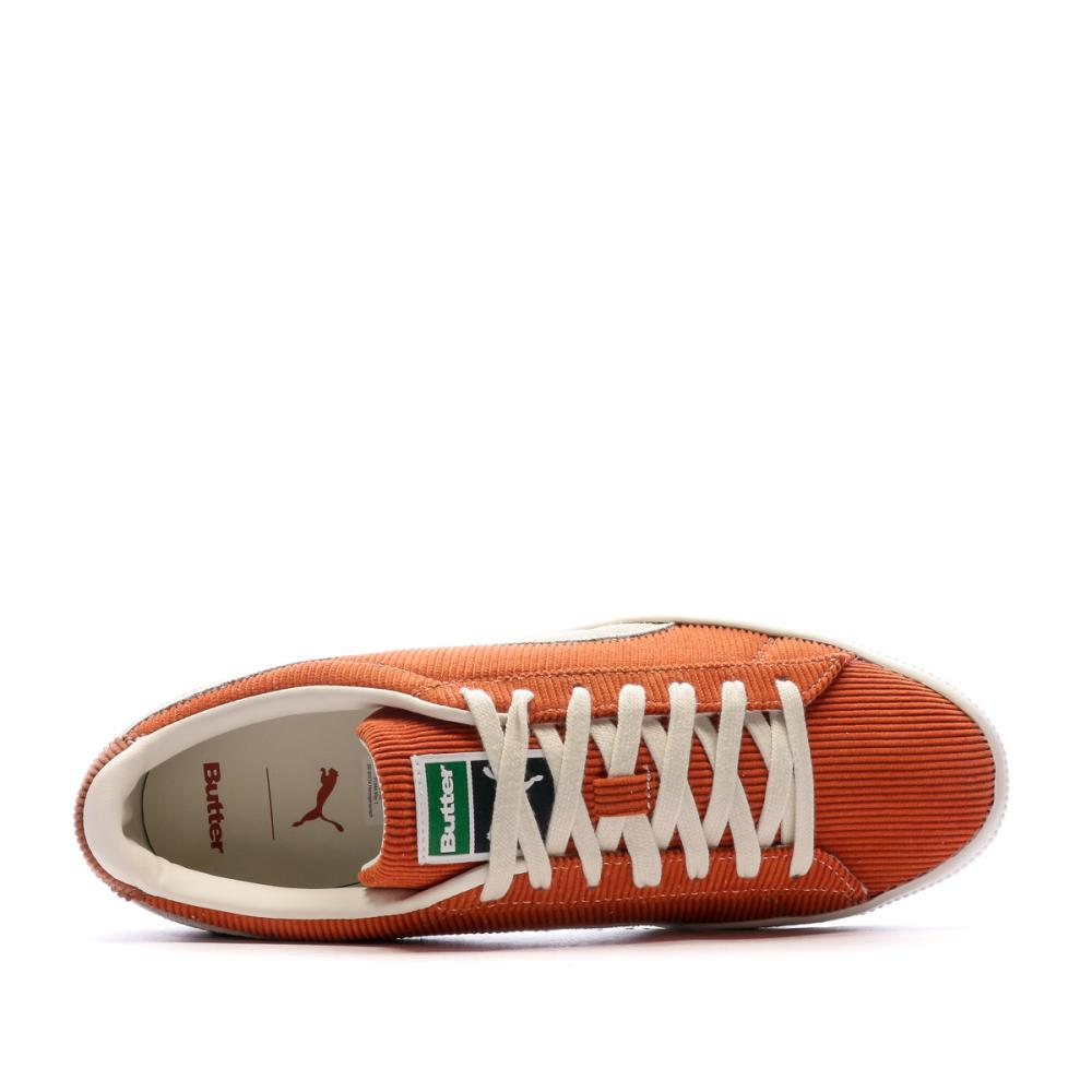 Baskets Oranges Homme Puma x Butter vue 4