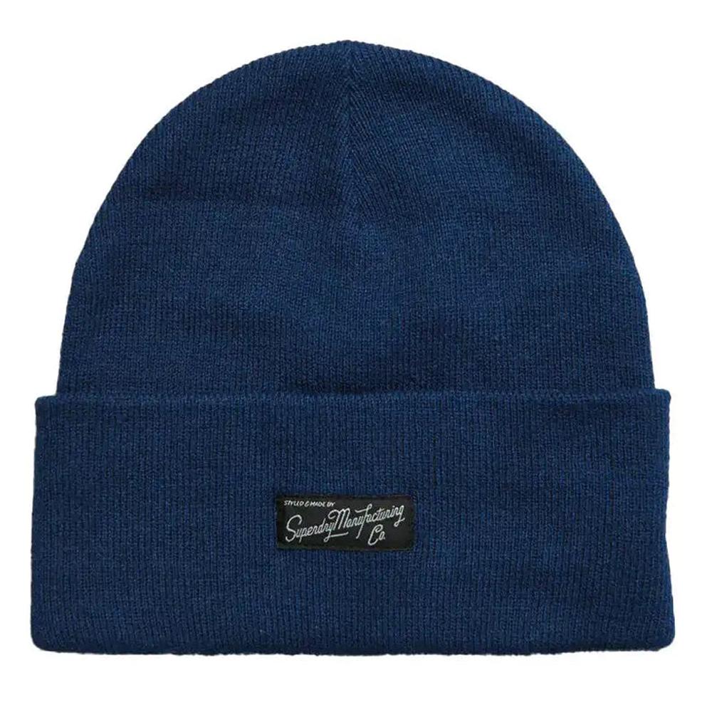 Bonnet Marine Mixte Superdry Vintage Classic Beanie pas cher