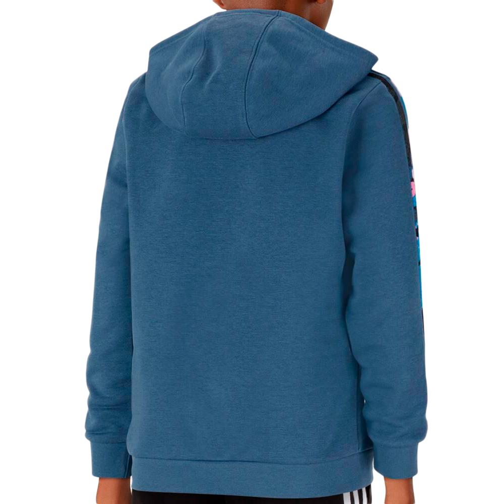 Sweat à capuche Bleu Enfant Adidas HK0283 vue 2