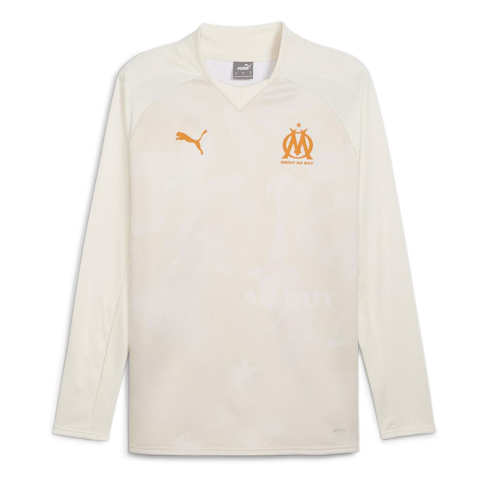 OM Sweat Prematch Beige Homme Puma 23 24