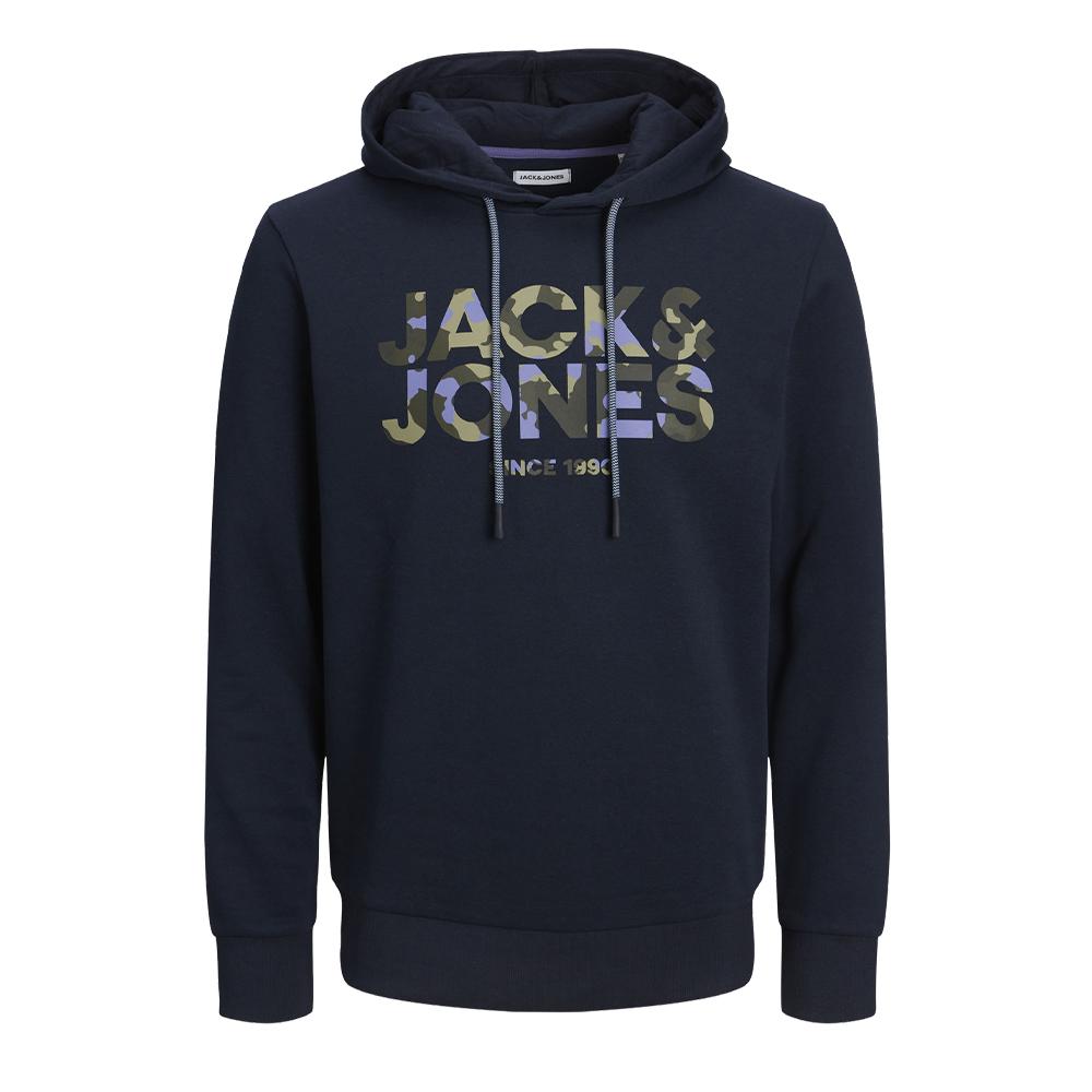 Sweat à Capuche Marine Homme Jack & Jones James pas cher