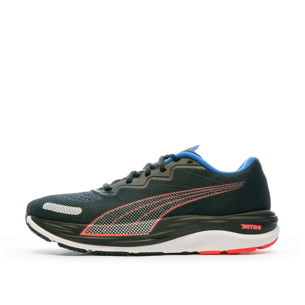 Chaussure de Running Noir/Bleu Homme Puma Velocity Nitro 2 pas cher