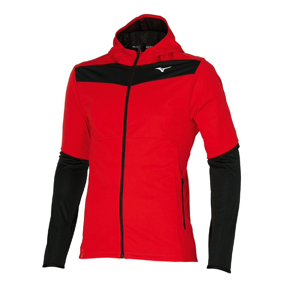 Veste Rouge/Noir Homme Mizuno  J2GE2570 pas cher