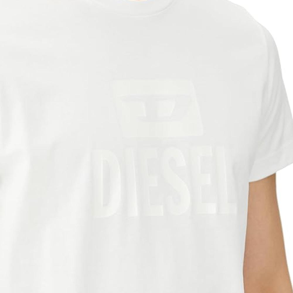 T-shirt Blanc Homme Diesel Diego vue 3