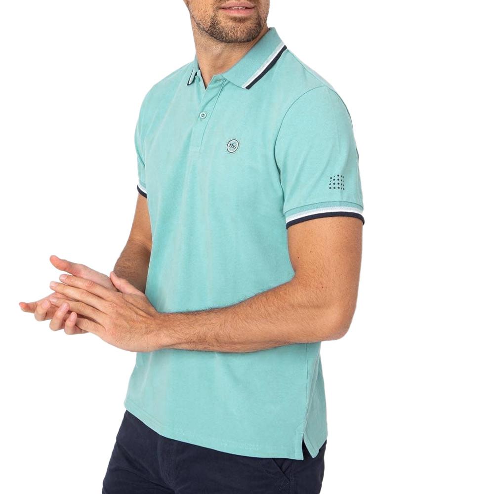 Polo Turquoise Homme TBS Yvan pas cher