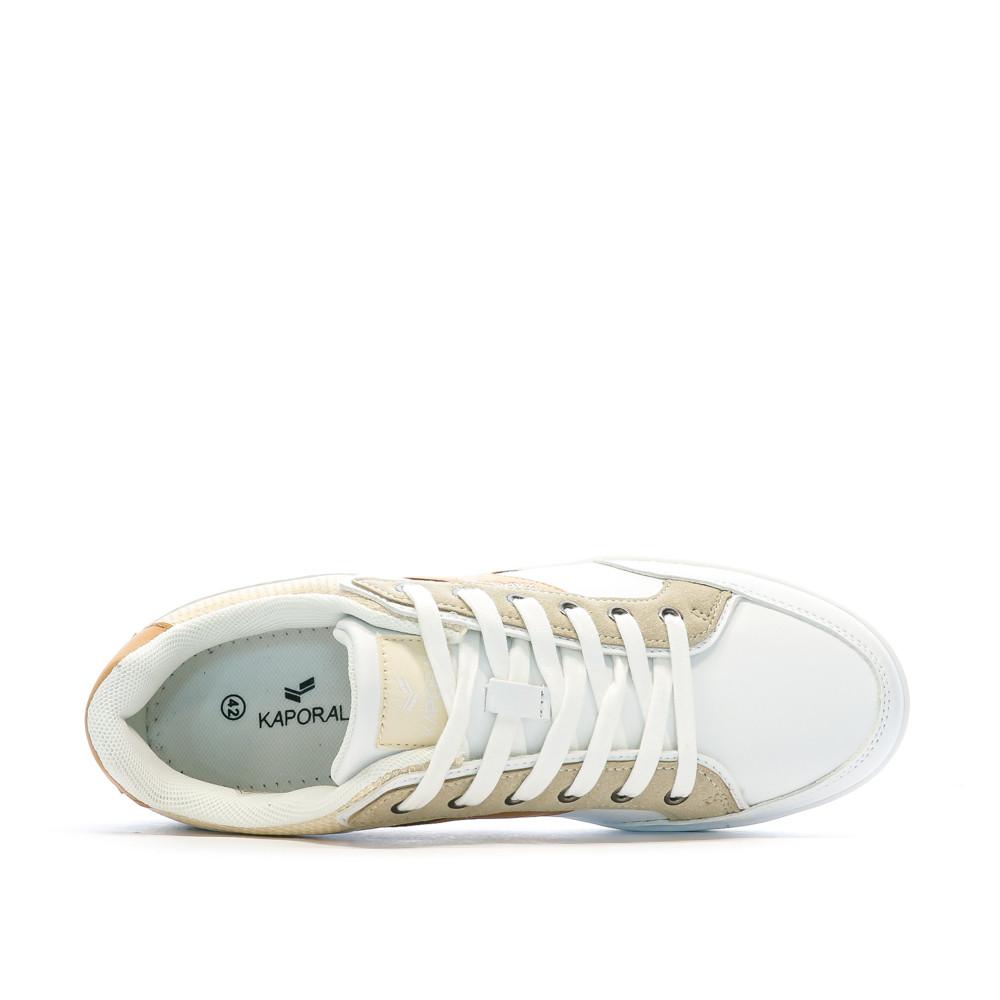 Baskets Blanche/Camel Homme Kaporal Draglow vue 4