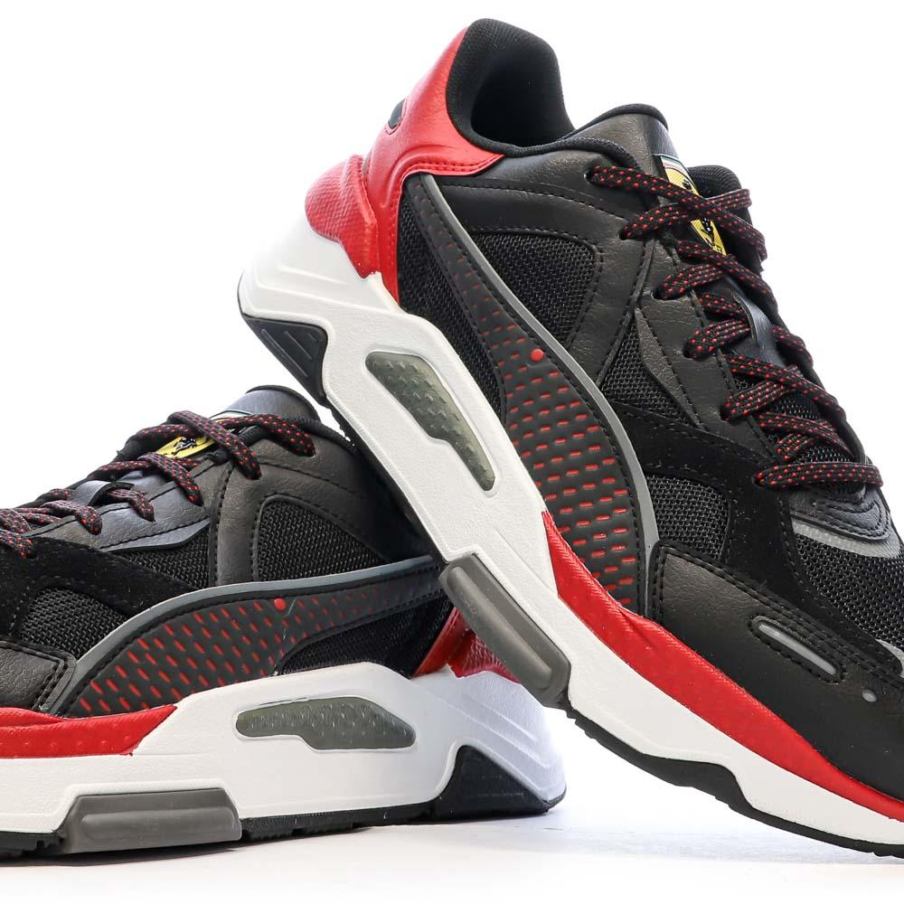 Baskets Noires/Rouges Homme Puma Ferrari Rs vue 7