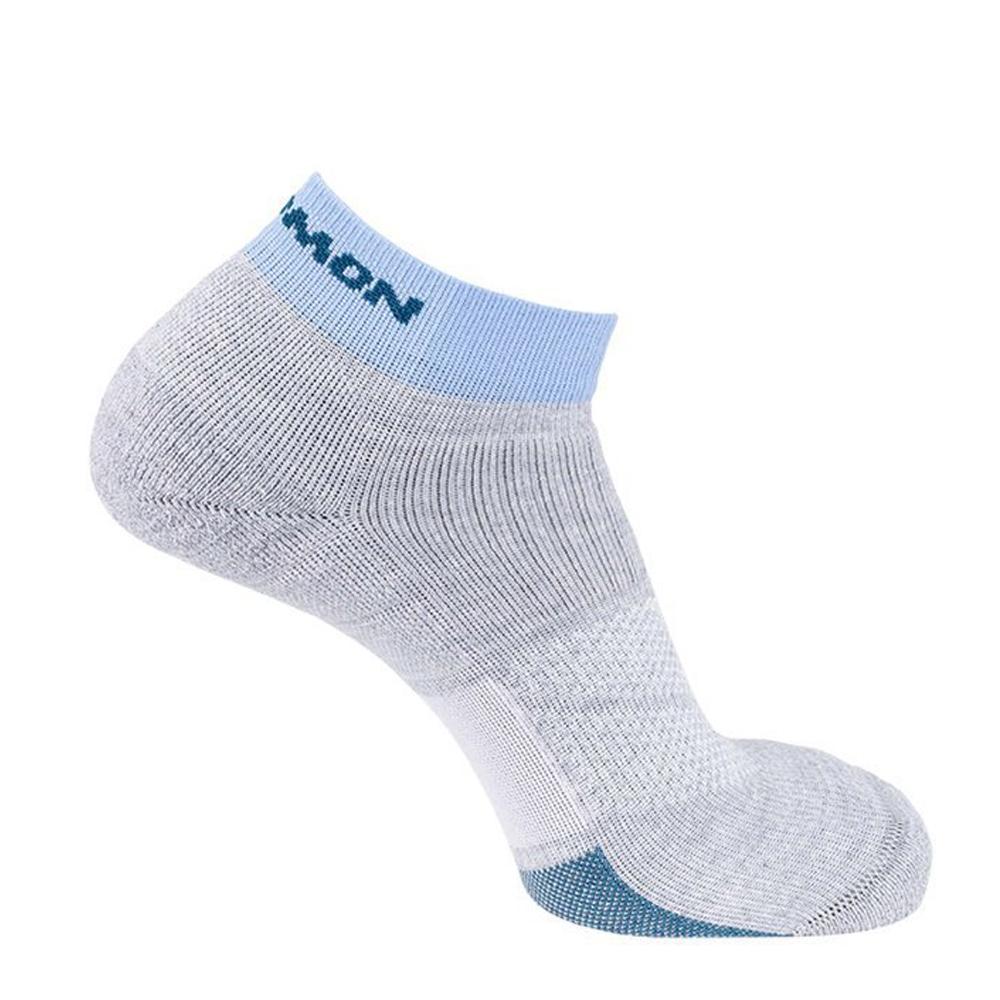 Chaussettes Grises/Bleu Mixte Salomon Ultra Ankle pas cher