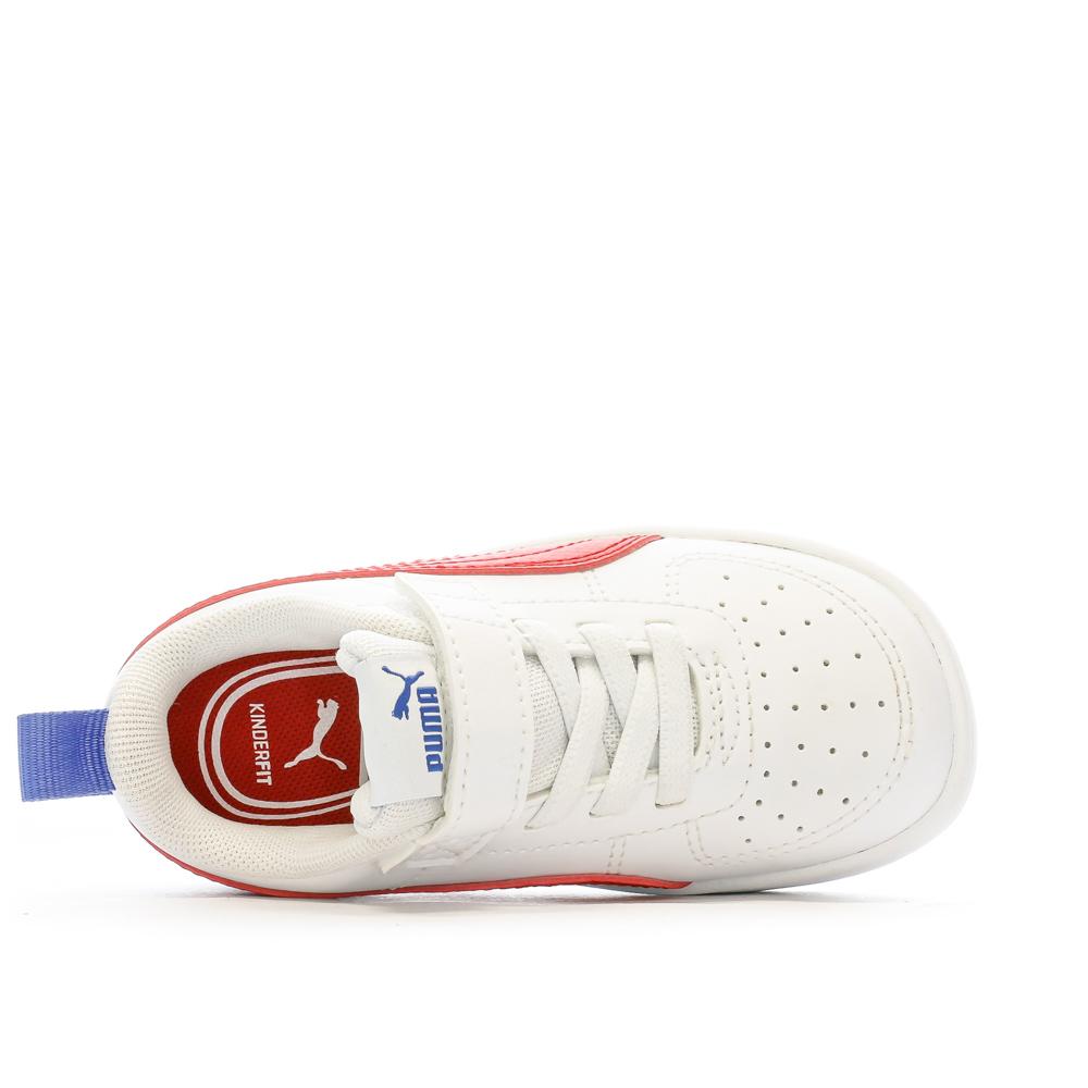 Baskets Blanc/Rouge Fille/Garçon Puma Rickie vue 4