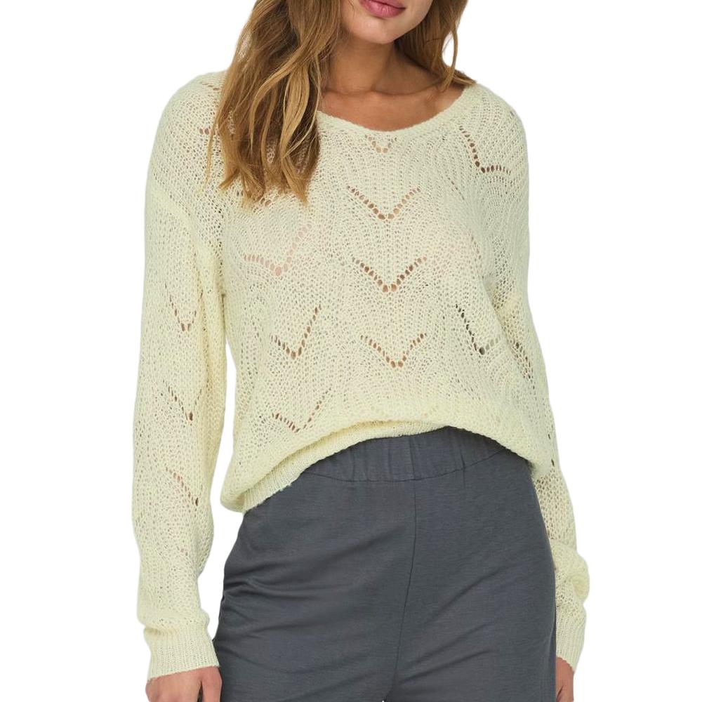 Pull Beige/Doré Femme JDY Adut pas cher