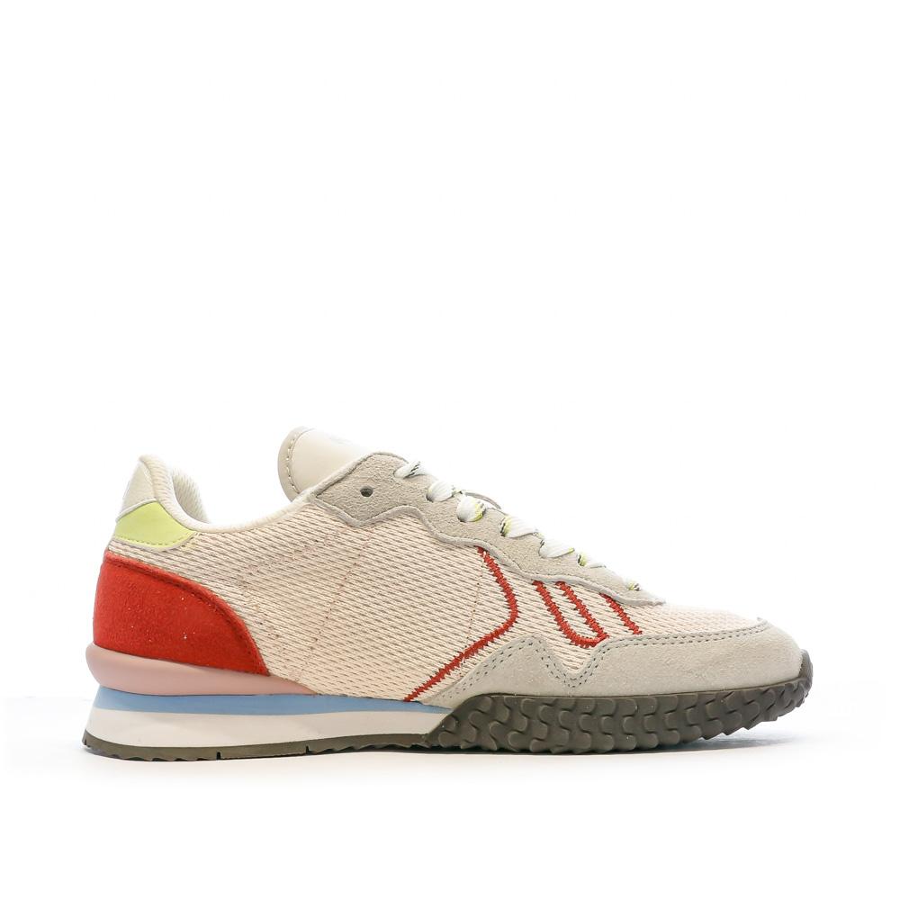 Baskets Beige/Rouge Femme Pepe jeans Holland vue 2