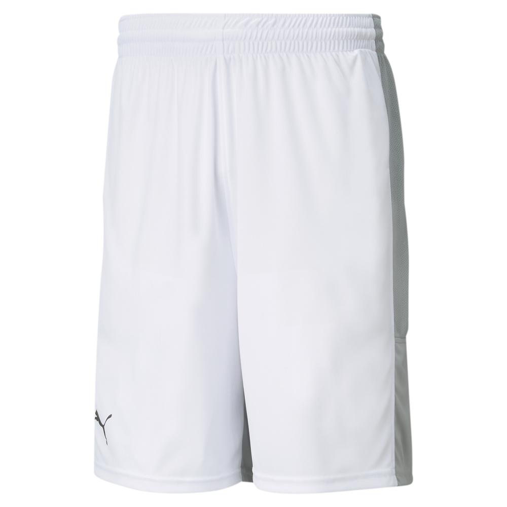 Short basketball Blanc/Gris Homme Puma Game pas cher