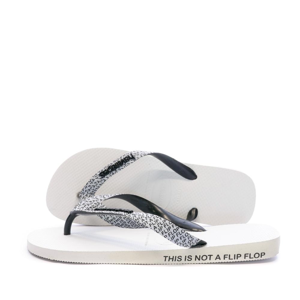 Tongs Blanc Homme Havaianas Top Bold pas cher