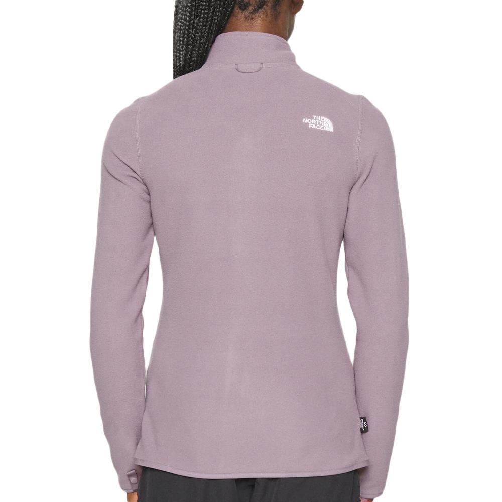 Polaire Violet Foncé Femme The North Face Glacier vue 2