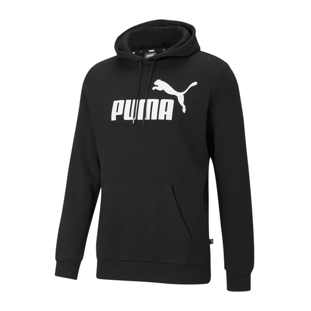 Sweat à Capuche Noir/Blanc Homme Puma Big Logo pas cher