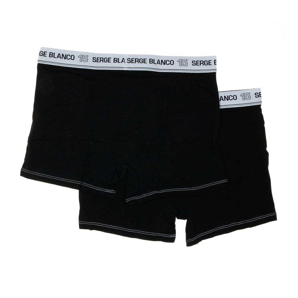 x2 Boxers Noir/Blanc Homme Serge Blanco CLASS1 vue 2