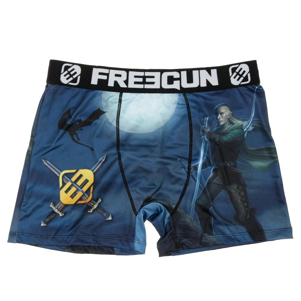 Boxer Noir/Blanc à Imprimés Homme Freegun Belf pas cher