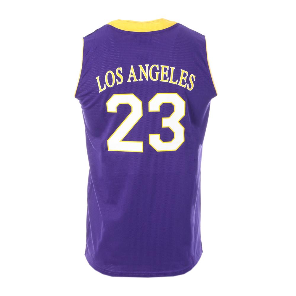 Los Angeles Maillot de Basket Violet/Jaune Homme Sport Zone vue 2