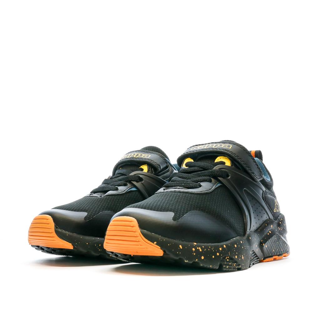 Baskets Noir/Orange Garçon KAPPA Montero vue 6