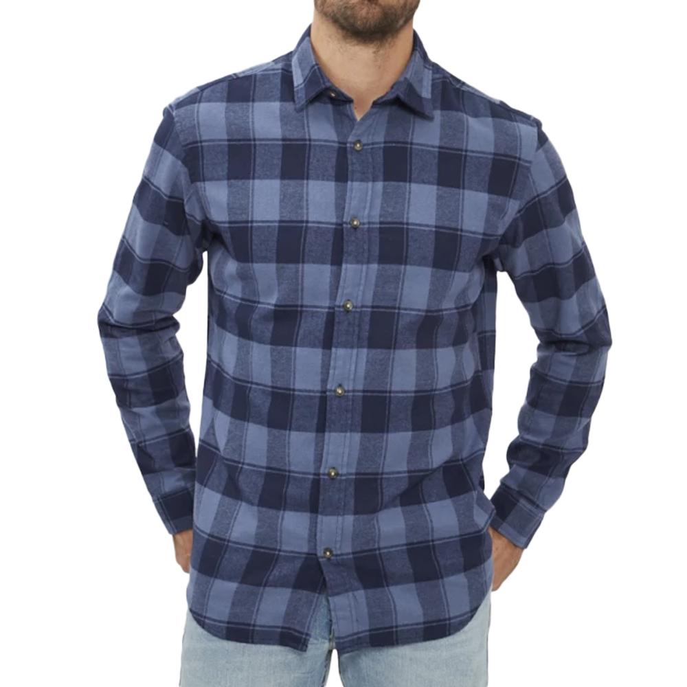 Chemise Manches Longues Noir/Bleu Homme Jack & Jones Fall Buffalo pas cher