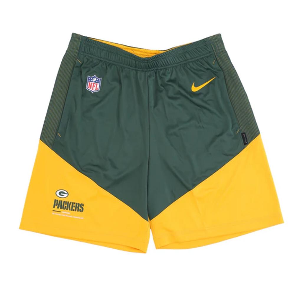 Green Bay Packers Short Jaune/Vert Homme Nike 11UW pas cher