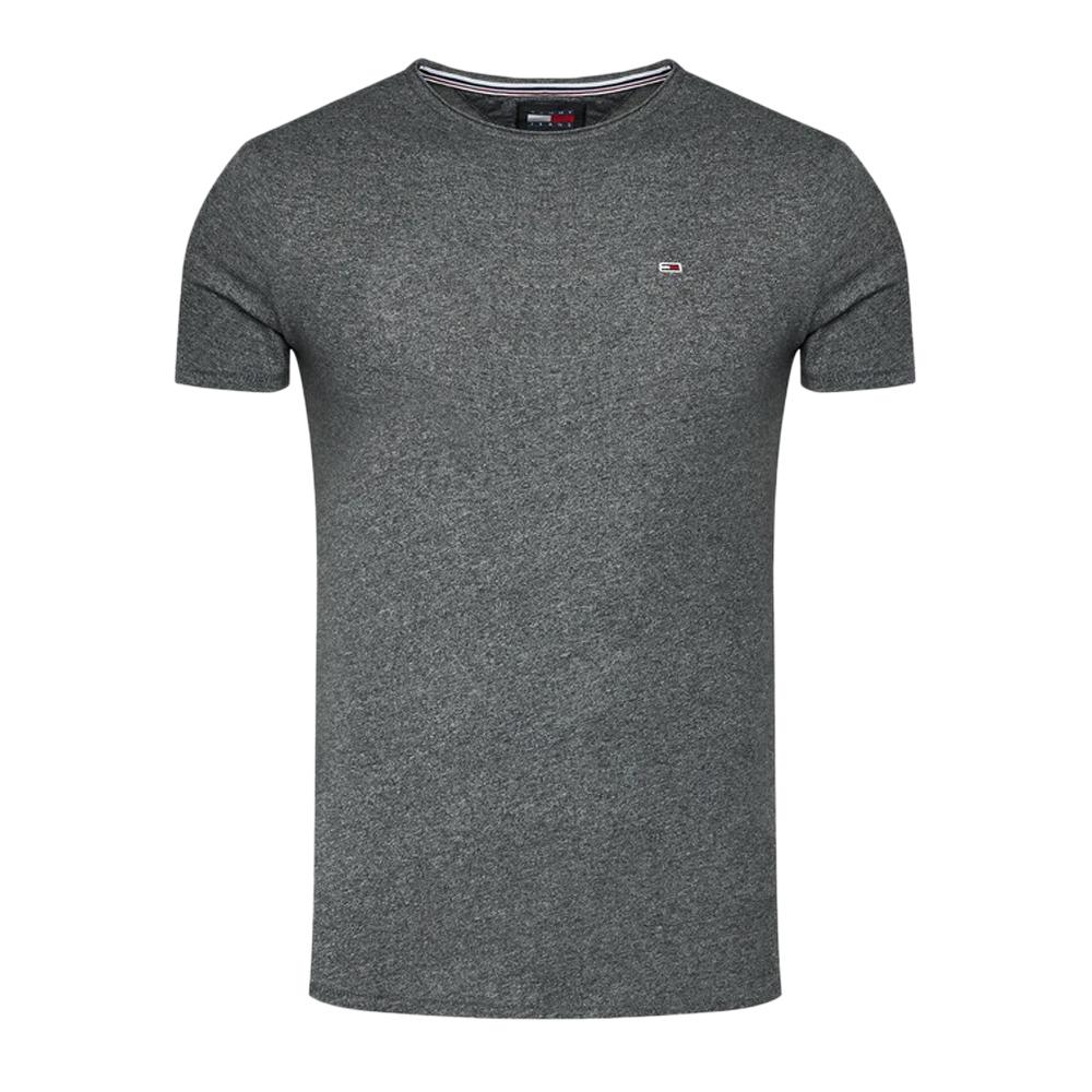 T-shirt Noir Homme Tommy Hilfiger Slim Jaspe pas cher