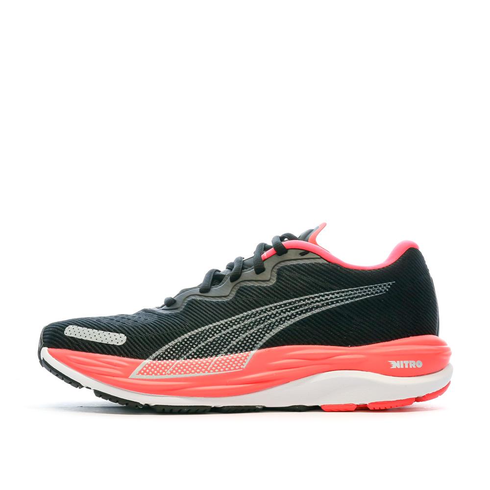 Chaussures de Running Noir/Rose Puma Velocity Nitro 2 pas cher