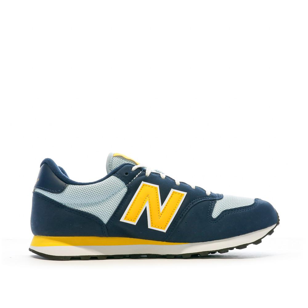 GM500 Baskets Marine/Jaune Homme New Balance vue 2