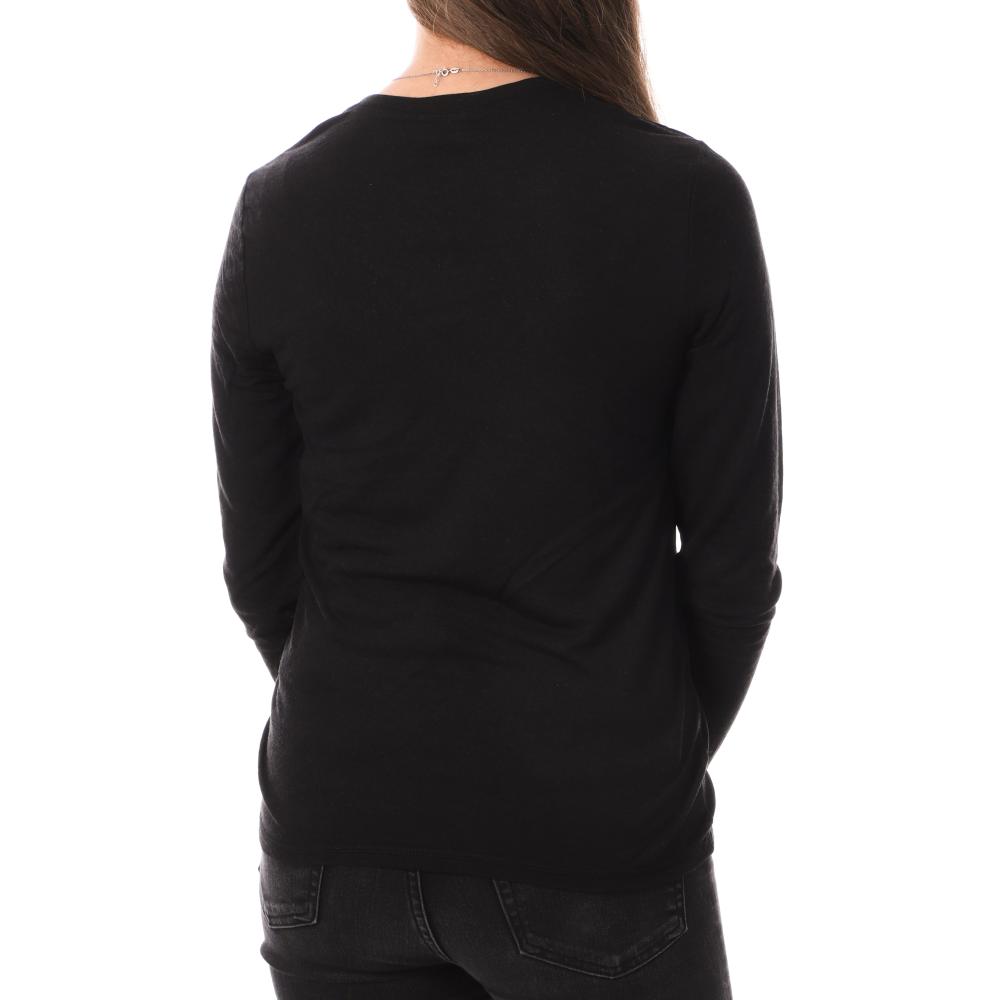 T-Shirt Manches Longues Noir Femme JDY Suma vue 2