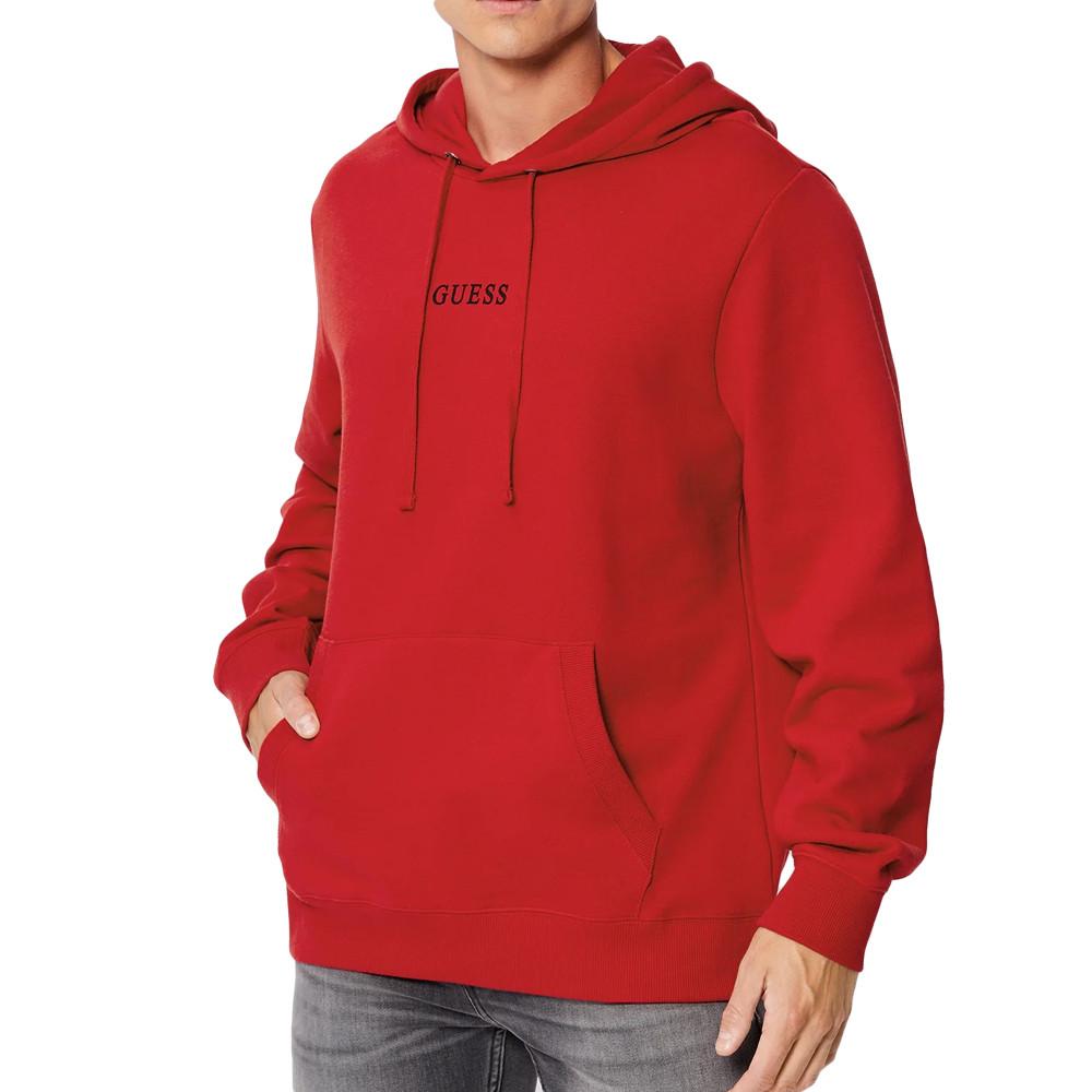 Sweat à Capuche Rouge Homme Guess Roy pas cher