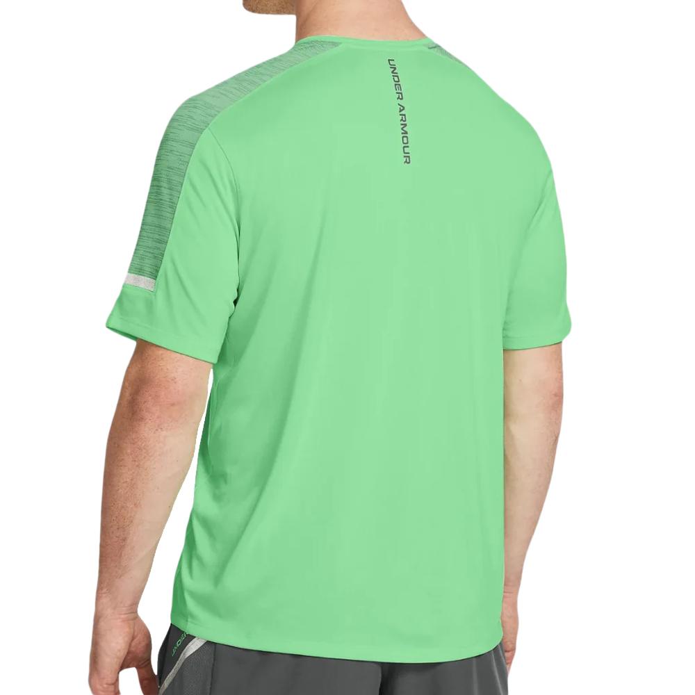 T-shirt de Sport Vert Homme Under Armour Core+ Tech vue 2