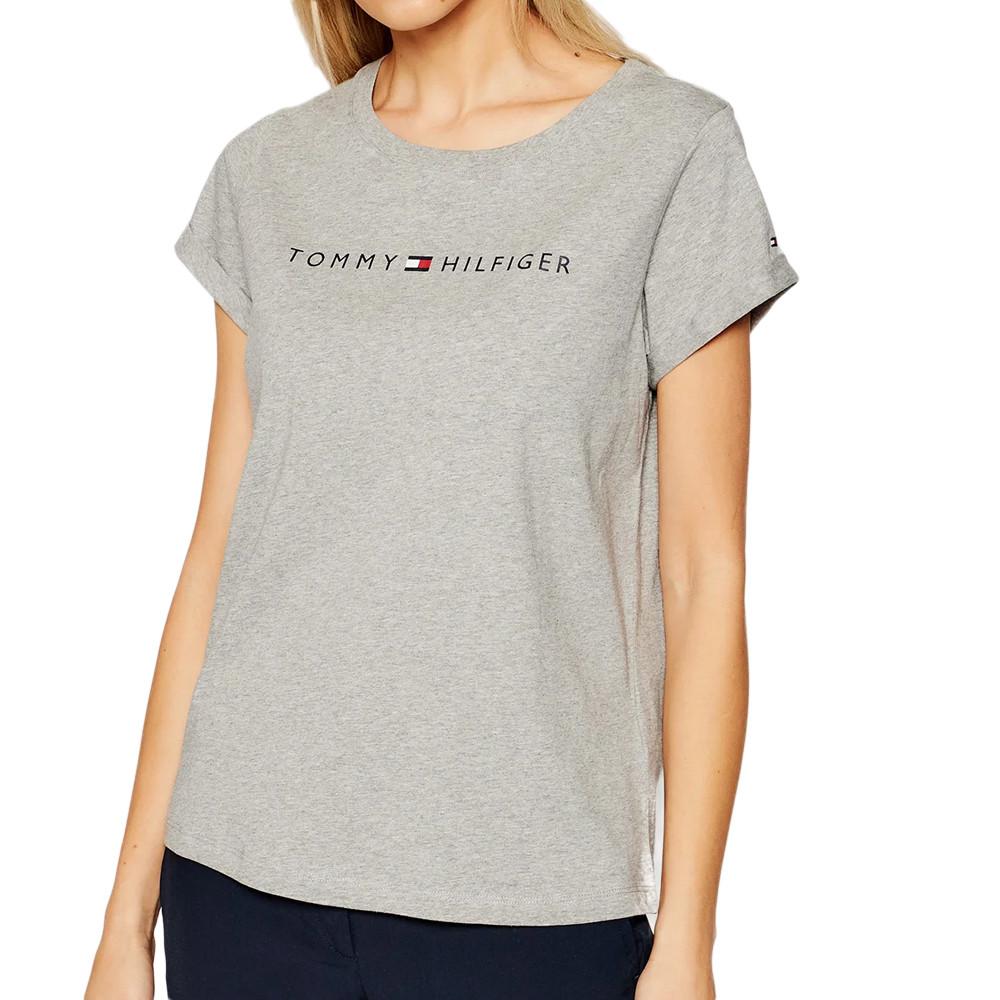 T shirt Gris Femme Tommy Hilfiger Logo Espace des marques