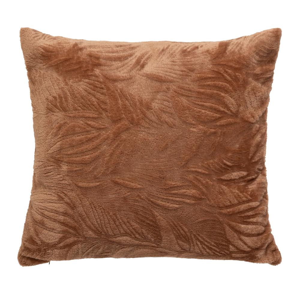 Coussin Terracotta Atmosphera Couss Flan Brush 40x40 cm pas cher