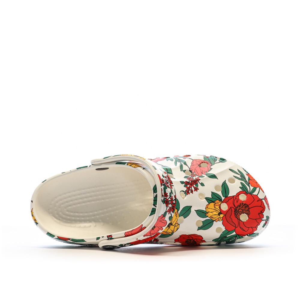 Sandales Crocs Blanches à Motifs Femme Baya Lined Clog vue 4