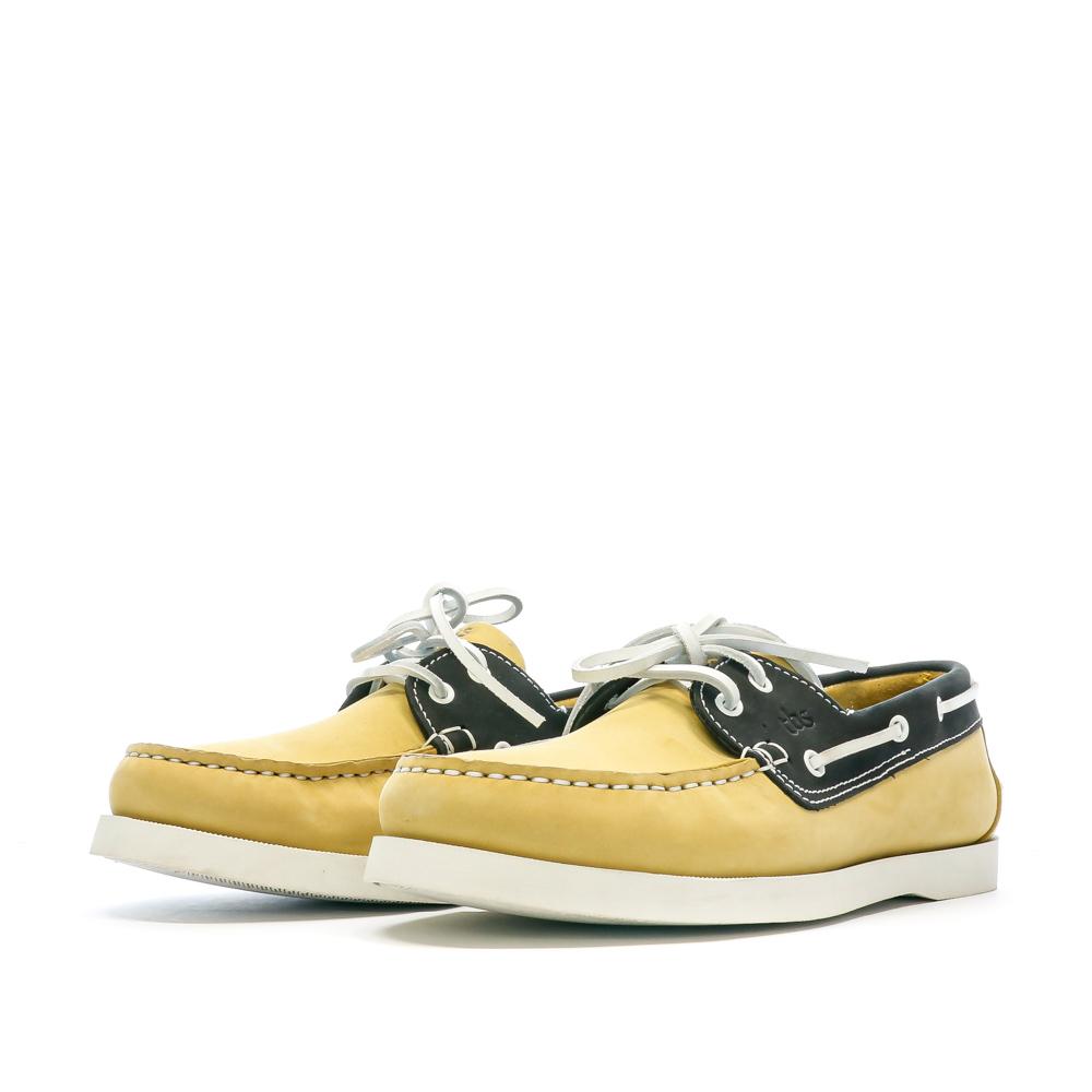 Chaussures bateaux Marine/Jaune Femme TBS PHENIS vue 6