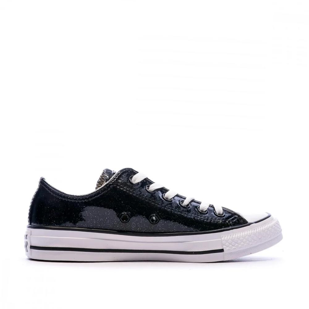 Baskets Noires femme Converse CTAS OX vue 2