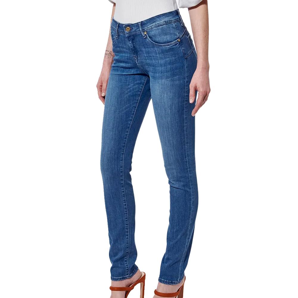 Jean Slim Bleu Femme Kaporal LOCKKE pas cher