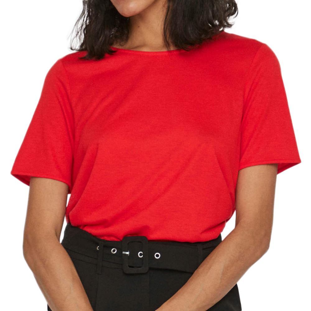 T-shirt Rouge Femme Vila Mooney pas cher