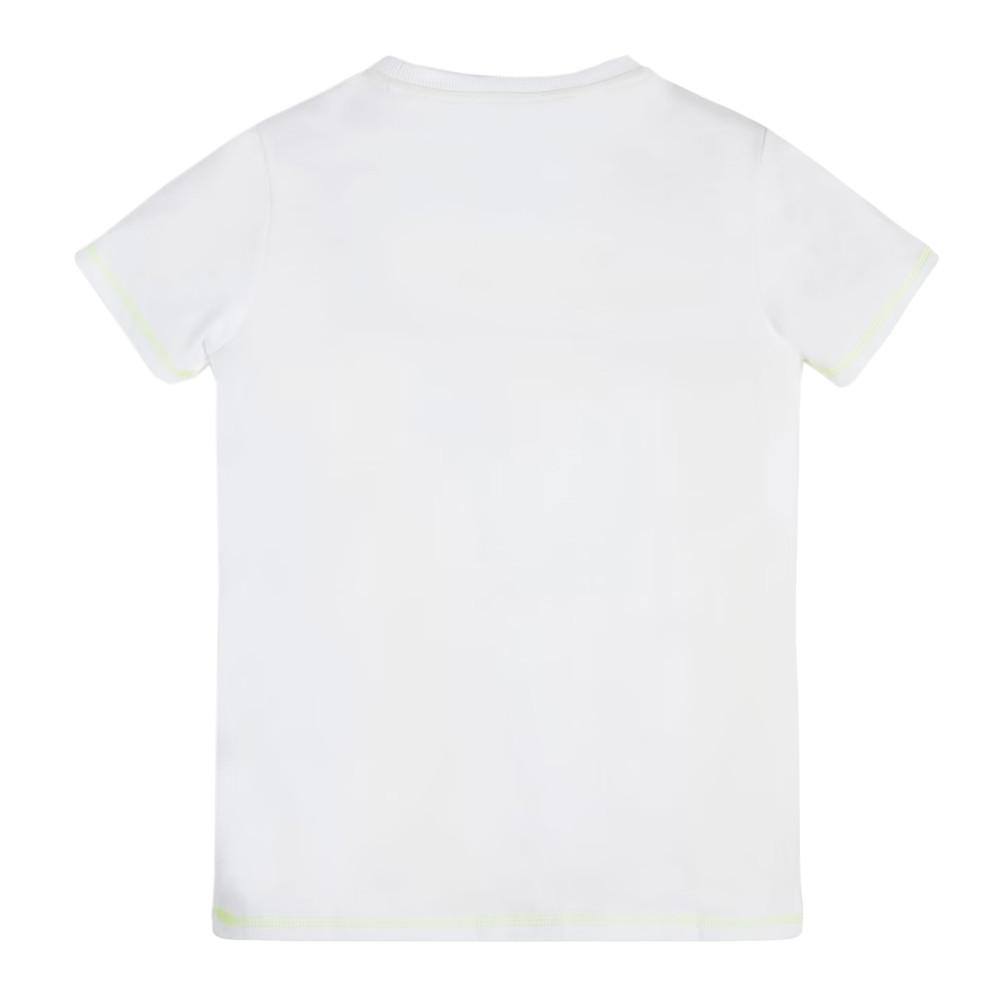 T-shirt Blanc Garçon Guess Artistique vue 2