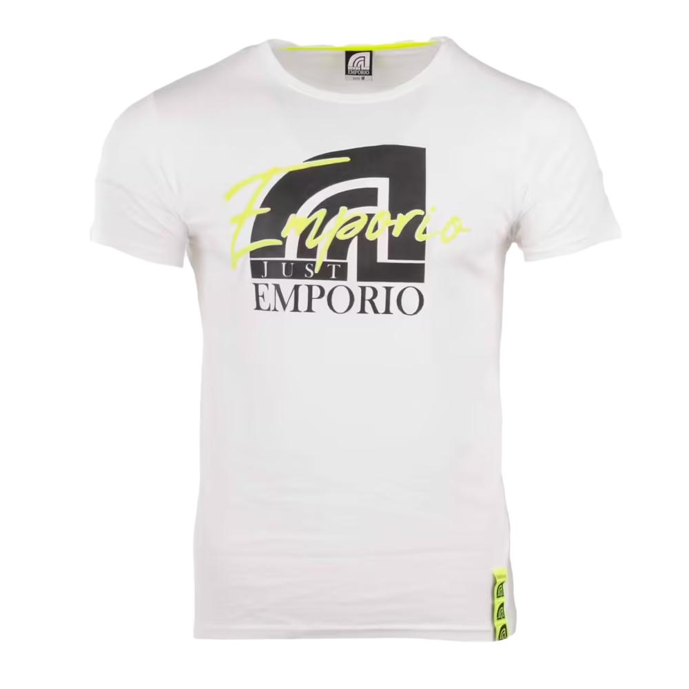 T-shirt Blanc Homme Just Emporio MAIKI pas cher