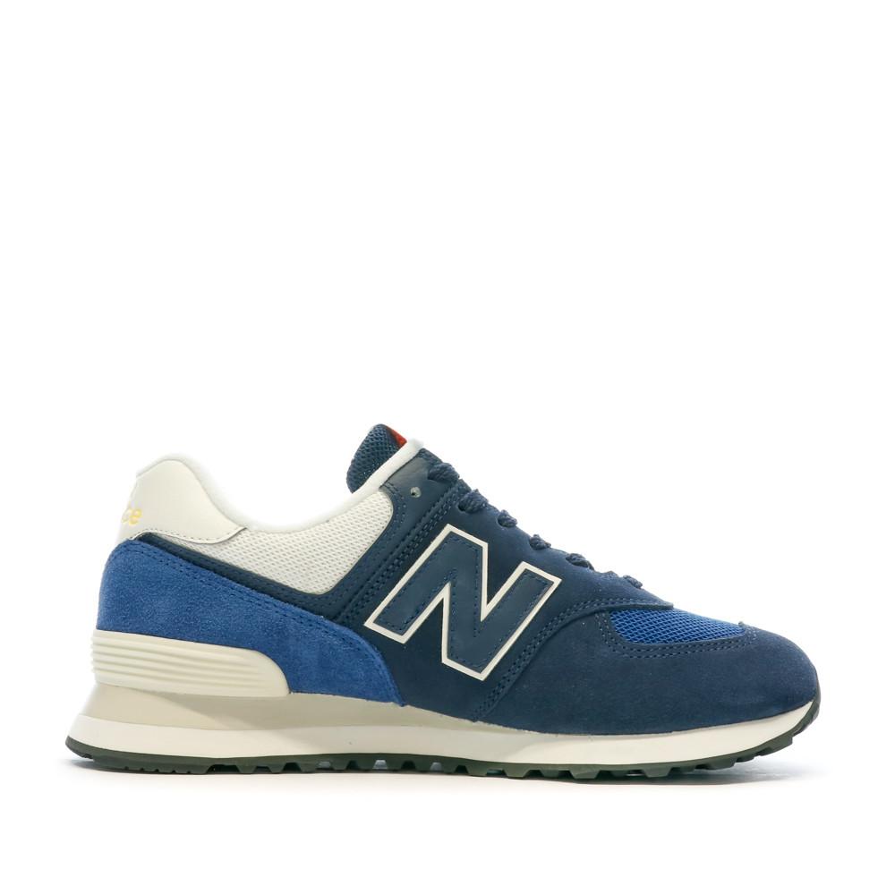 Baskets Bleu Homme New Balance 574 vue 2