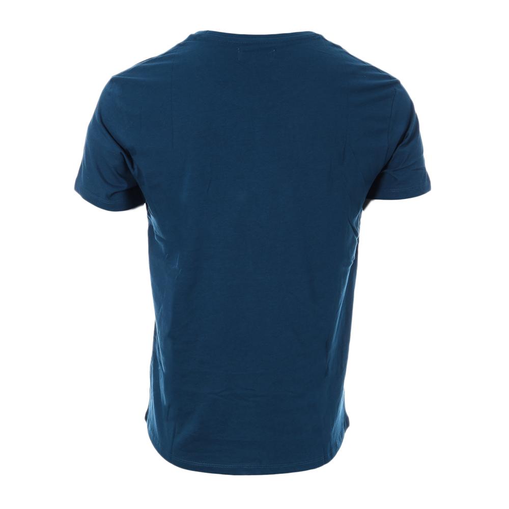 T-shirt Bleu Homme Lee Cooper Olipe vue 2