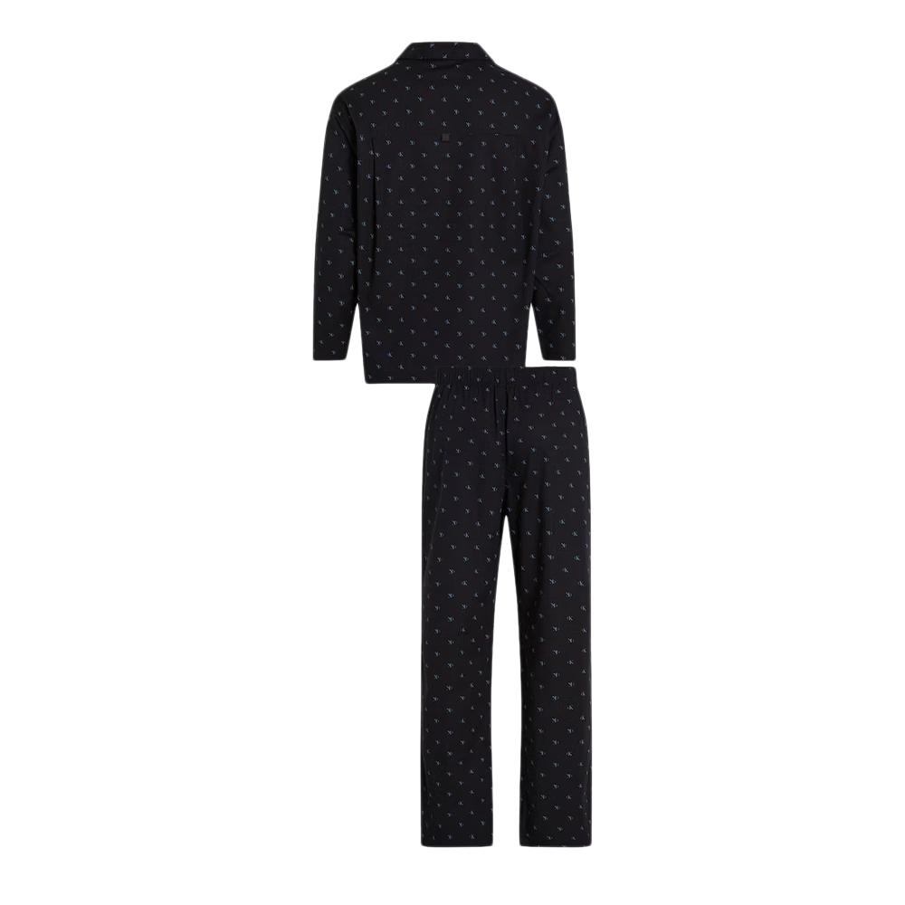 Ensembles de Pyjama Noir Homme Calvin Klein Button Down vue 2