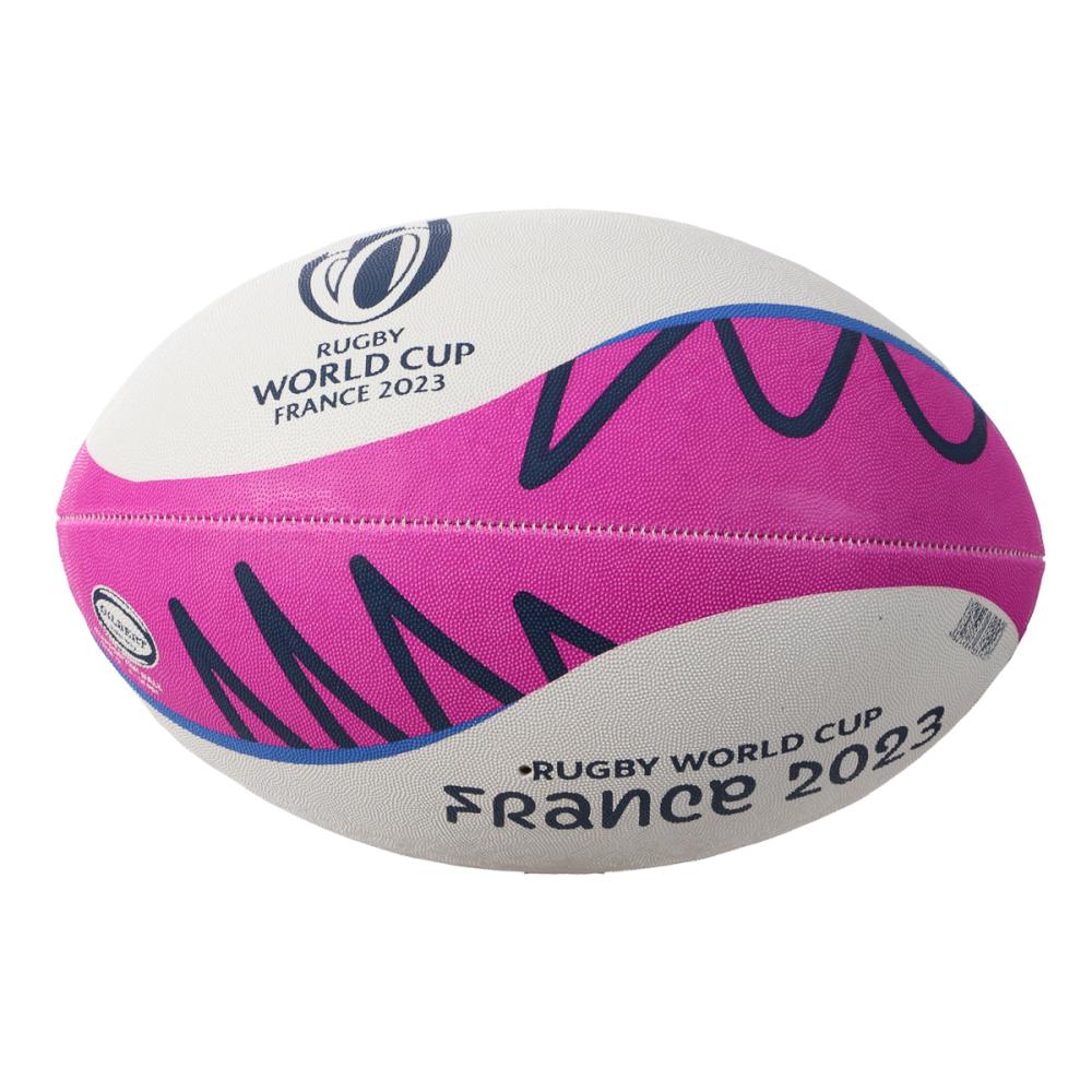 Ballon de Rugby Blanc/Rose Gilbert World Cup 2023 pas cher