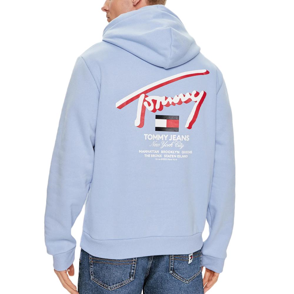 Sweat à Capuche Bleu Homme Tommy Hilfiger Reg Street vue 2