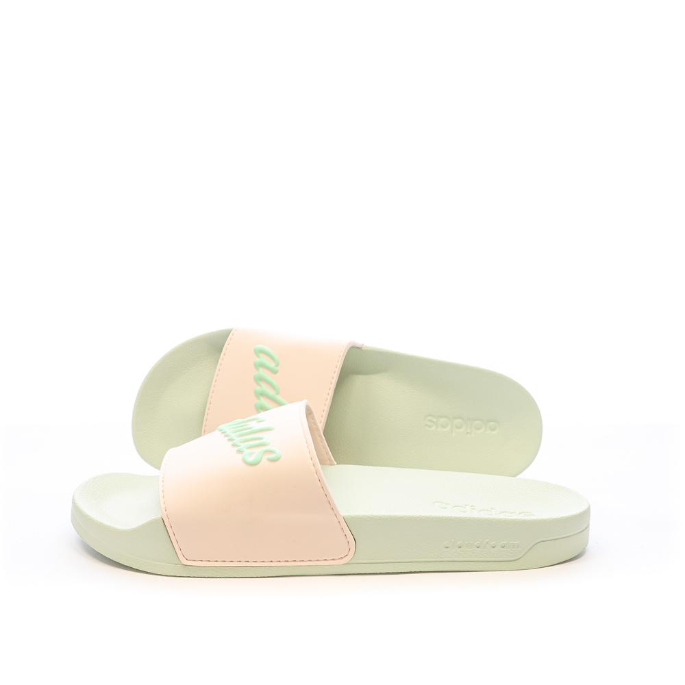 Claquettes Vert/Rose Femme Adidas Adilette Shower GZ9507 pas cher