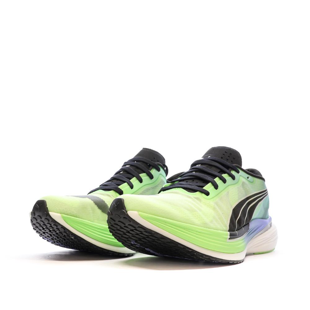 Chaussures de running Vert/Noir Femme Puma Deviate Nitro vue 6