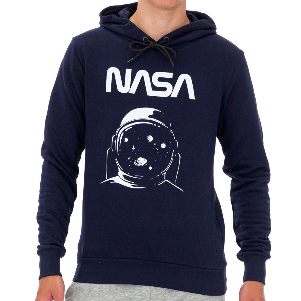 Sweat Capuche Marine Homme Nasa 68H pas cher